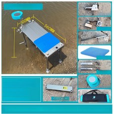 소좌대 의자 휴대용 초경량 리프팅 접이식 실버그레이 베어 플랫폼, 560l 등급 2 어망 쿠션 발받침 백팩