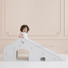 아이팜 코지하우스 유아 미끄럼틀 실내 놀이터 아기 놀이기구 화이트 아기대근육발달