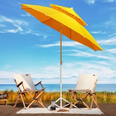 로티캠프 파라솔 플러스 파라솔 꺾임형, 옐로우