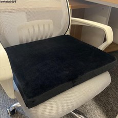 加厚天然乳膠坐墊，辦公室久坐軟屁墊，透氣學生教室墊，台灣現貨, 黑色-四季麻外套,45x45x5cm【適用辦公椅】