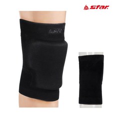 스타 T쿠션 무릎보호대 배구형 아대 2개입 XD350W, 1개, 블랙