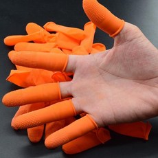 500/50PCS 일회용 손가락 커버 미끄럼 방지 정전기 고무 라텍스 침대 끝 보호대 슬리브 장갑, 01 50PCS, 03 L- 30mm