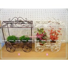 *︵House傢飾︵*復古風格餐車造型花器/展示車/展示架 限量新款