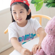 가족티 가족사진 귀여운 러브 티셔츠(도트) - 교회 성당 어린이집 유치원 단체티