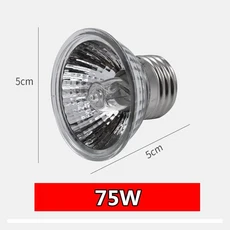 애완 파충류 히터 램프 25/50/75W - 거북이 도마뱀 뱀 새에게 적합; 일광욕 및 먹이주기., 02 220V-75W