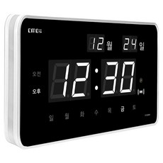 CMOS 씨모스 디지털 무소음 전자 LED 벽시계, ZH33W기본형