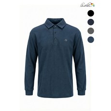 아놀드파마 아놀드파마 프리미엄 바이어스 스트라이프 카라 긴팔 티셔츠