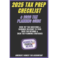 (영문도서)2025 Tax Prep Checklist & 2026 Tax Planning Guide Paperback, Independently Published, English, 9798243420532