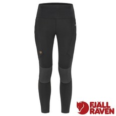 【Fjallraven 小狐狸】送》女 彈性緊身長褲 Abisko Trekking Tights 北極狐_84771