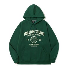 트릴리온 TRILLION 스튜디오 아치 오버핏 후드 (GREEN) TRSHT03GN 120977