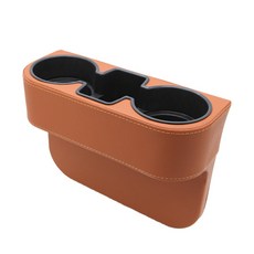 엠노블 차량용 가죽 컵홀더, 1개, 브라운