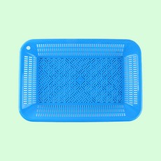 CH 사각 채반 주방 업소 가정 조리도구 블루 2호, 1개