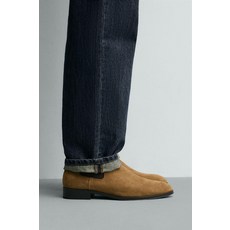 ZARA 자라 레더 첼시 부츠 - 브라운 AKY649 OXN895