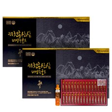 광동 천종 산삼배양근 골드 30병 생체 뿌리, 2개, 600ml