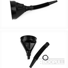 부풀 휴대용 주유 자바라 깔대기 오일교환 비상급유 깔데기