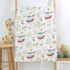 六層水洗紗布浴巾 卡通嬰兒洗澡吸水浴巾