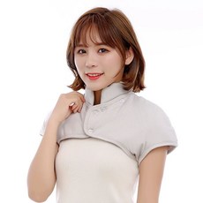 어깨 넥 목 산모 남녀는 여름 수면 방한 보호 보온 조끼 워머 잠자는 중년, Q. 밝은 색상의 두꺼운 칼라 탈부착 가능한 겨울 스타