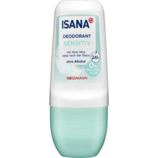 ISANA SENSITIV體香劑 蘆薈精華 24小時保護 無酒精 敏感肌適用 長效清新, 1個, 50ml