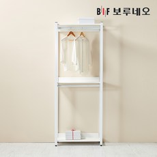 보루네오 슈랑크 드레스룸 시스템옷장 800 2단 행거형, 01_화이트&화이트오크