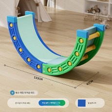 구름사다리 유치원 균형 감각 감통기구 훈련, 블루그린+쿠션, 1개