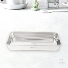 사각쟁반 주방 사각 스텐 트레이 23.5x17.5