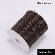 1/1.5mm 칠 로프 실 끈 왁스 코드 용품 보석 꼬임 만들기 면 10m 가죽 팔찌 구슬 2mm 마크라메 공예, 1개, 09 deep coffee