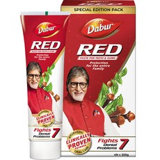 Dabur Red Toothpaste Special Edition Pack |Fluoride Free |Helps in Bad Breath Treatm, 1개, 750g