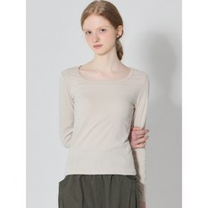 [국내매장 정품] [오조크(OZOC)] 스퀘어넥 베이직 긴팔 티셔츠 39 653647