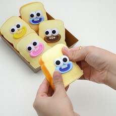 쫀득이 장난감 식빵 스트레스볼 말랑폭신 빵쑥이 촉감놀이 _2025911110EA, 단품
