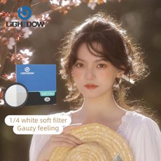 Lightdow 화이트 소프트 렌즈 필터 1/4 맞춤 크기 49 52 55 58 62 67 72 77 82mm 카메라 Canon 호환 Nikon, 02 67MM, 01  Mainland