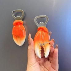 4組磁吸家用個性創意啤酒開瓶器冰箱貼磁貼開酒瓶起子啓瓶器起子, 1個, 開口:4組