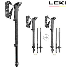 레키 코리아 정품 마카루 FX TA 65220751 접이식 등산스틱 세트 + 스틱러버