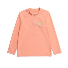 내셔널지오그래픽 키즈 K232URG630 시즈널 그래픽 반집업 래쉬가드 긴팔 티셔츠 PEACH 939909
