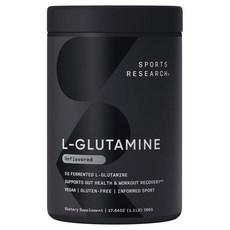 SPORTS RESEARCH 左旋麩醯胺酸粉 無味, 1個, 500g