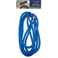 강한탄성 자전거줄 고정줄 핸드카트줄 2.5m 악세사리 악세서리 다용도 로프, 검정, 검정, 1개