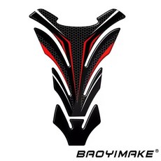 오토바이 슬립 오일 탱크 패드 측면 무릎 보호대 데칼 스티커, 1개, 23. 5 RED