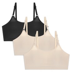 엘라운지 심리스 메쉬 스트링 브라탑 3매