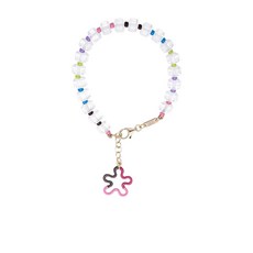 베아본지아스카 9K 옐로 골드 플로럴 장식 브레이슬릿