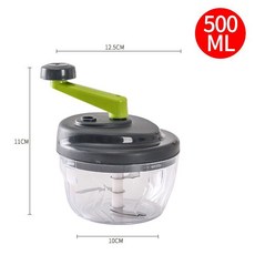 家用廚房多功能切菜器絞肉機蒜泥器刨絲器, 1個, 5656手搖絞菜機【500毫升】