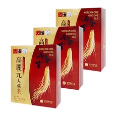 고려원인삼 인삼차, 3g, 50개, 3개, 50개입