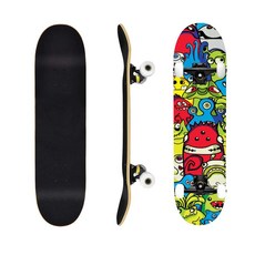 스케이트 보드 입문자 짧은 연습용 초보자 숏, O