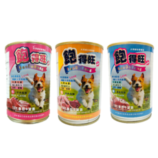 飽得旺 狗罐頭 餐罐 大狗罐 副食罐 羊肉風味, 400g, 1個