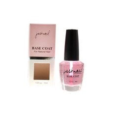 justnail護甲底層油 隔離指甲油色素沉澱 保護真甲 15ml, 1個, 透亮粉紅