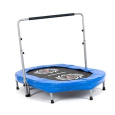 MN 트램폴린 2인용 타원형 블루 놀이기구