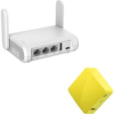 GL.iNet GLSFT1200 Opal 안전한 여행용 와이파이 라우터 및 GLMT300NV2망고 휴대용 미니 무선 포켓 VPN