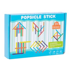 몬테소리 어린이 무지개 스틱 생각 퍼즐 나무 DIY 아이스크림 도전 테이블 게임 교육 장난감, [01] B--With box
