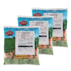벨기에산 프리미엄 채소믹스(당근 그린빈 완두콩 옥수수), 3개, 1kg