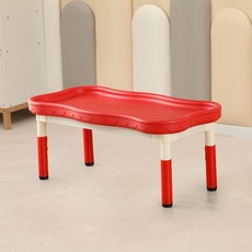 모래놀이 테이블 그림판 샌드아트 촉감놀이 모래판 샌드박스, 33 빨간색 리프팅 웨이브 테이블