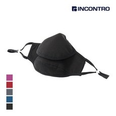 입체 방한마스크 겨울 커튼스타일 마스크커버, 보라