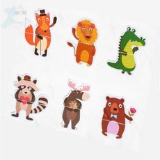 무지스토어 두조각 자석퍼즐 OPP 동물 유아자석보드자석